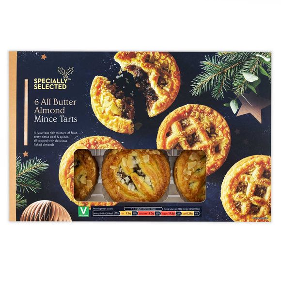 All Butter Almond Mince Tarts 290g 6 Pack Specially Selected